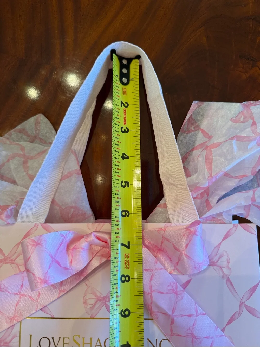 New LoveShackFancy “Pink Peppermint” Shopping Tote